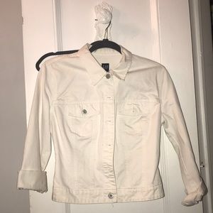 Vintage GAP white jean jacket